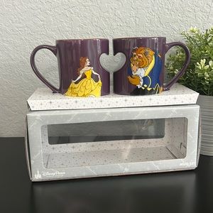 NWT Set of 2 Mug Belle and the Beast original Disney